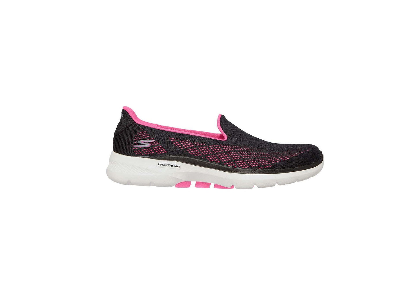 Skechers Women's Go Walk 6 - Cosmic Force, Black/Hot Pink