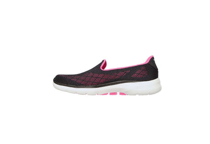 Skechers Women's Go Walk 6 - Cosmic Force, Black/Hot Pink