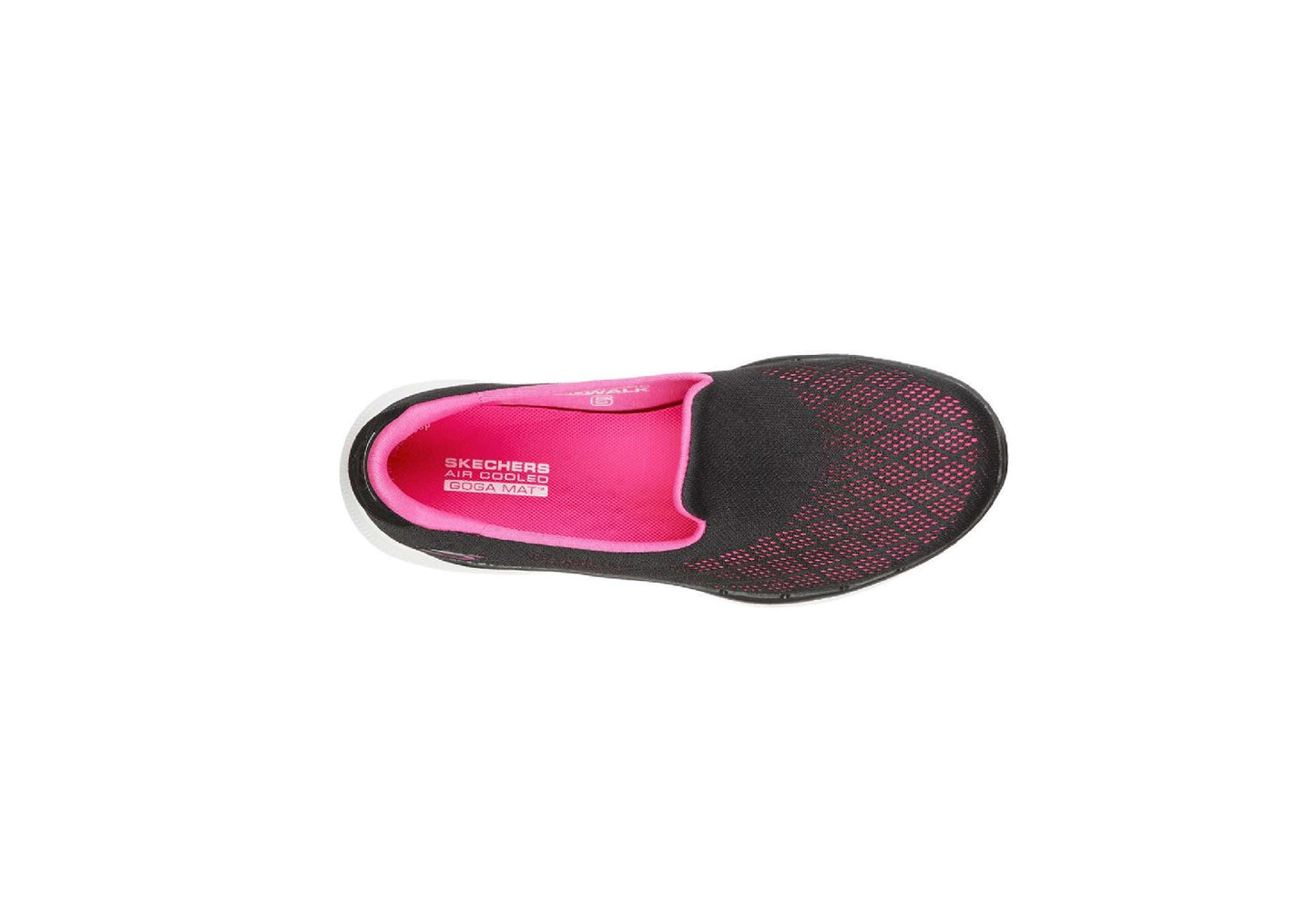 Skechers Women's Go Walk 6 - Cosmic Force, Black/Hot Pink