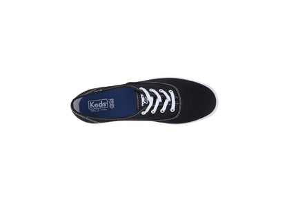 Keds Women's Champion Originals Canvas Sneaker, Black/White