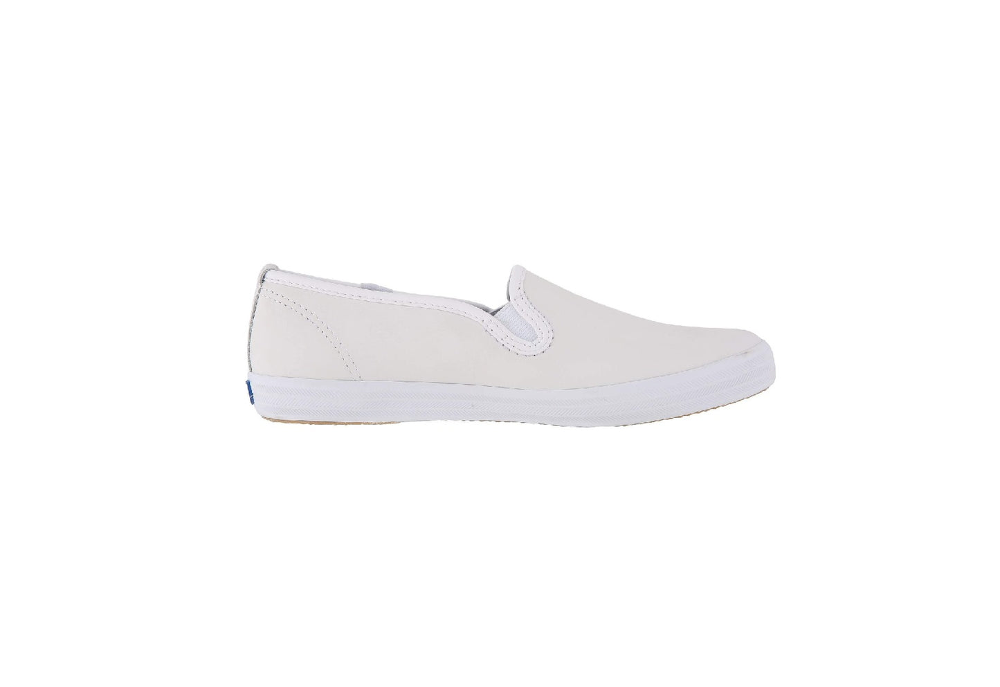 Keds Women's Champion Leather Slip-On Sneaker, White