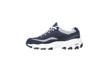 Skechers Women's D'Lites Life Saver, Navy/White/Light Blue