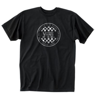 Vans Men Classic Short Sleeve T-Shirt, OG Checker Black