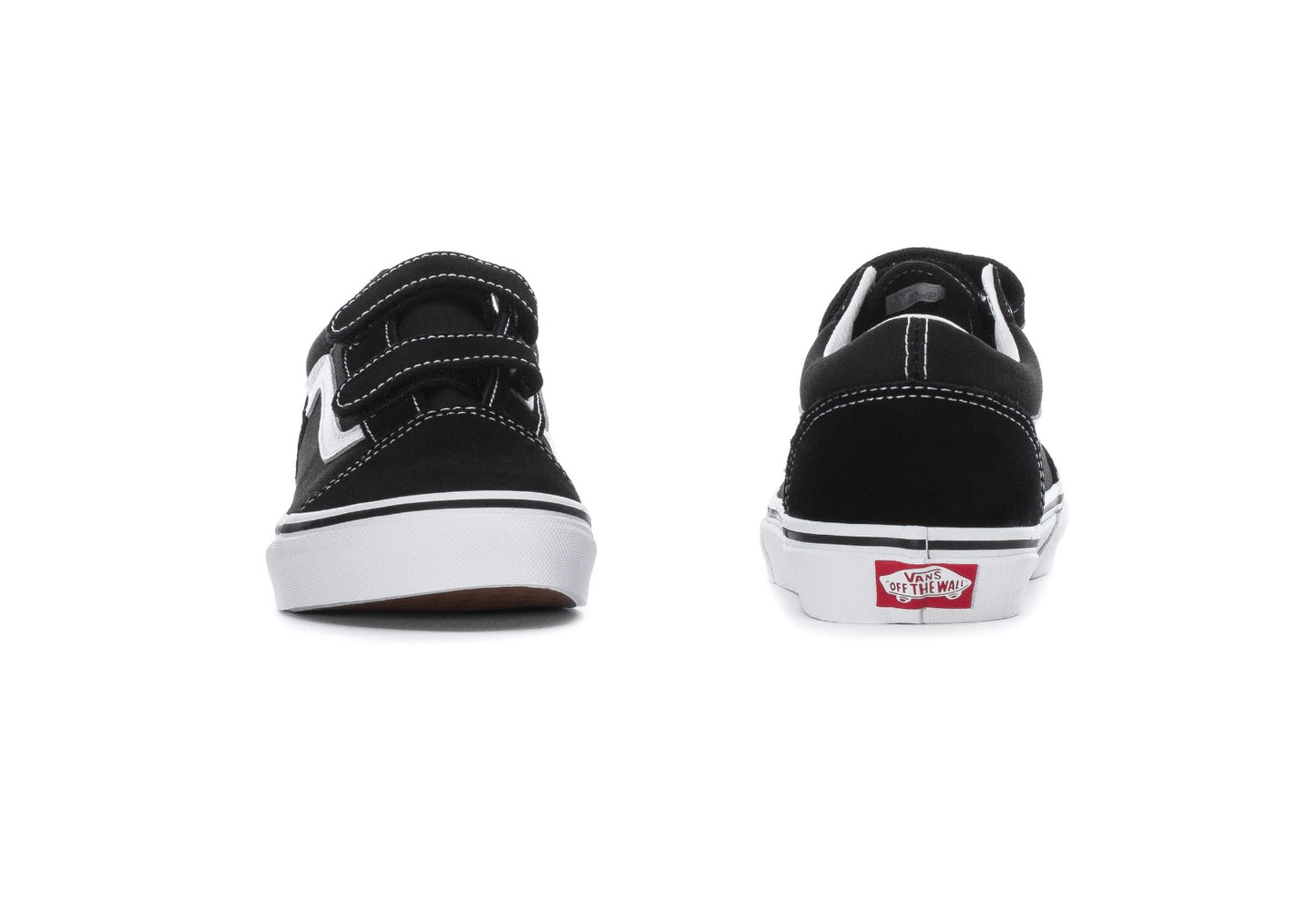 Vans Kids Old Skool V, Black/True White (Junior)