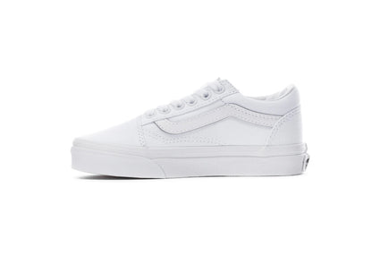 Vans Kids Old Skool, True White/True White (Kids)