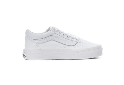 Vans Kids Old Skool, True White/True White (Kids)