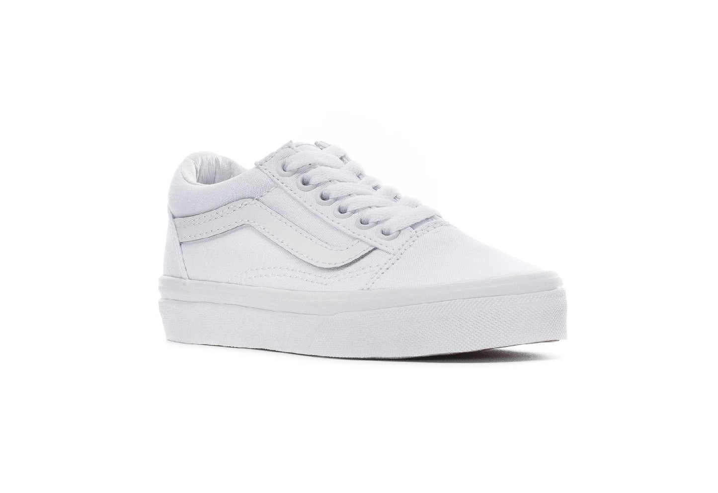 Vans Kids Old Skool, True White/True White (Kids)