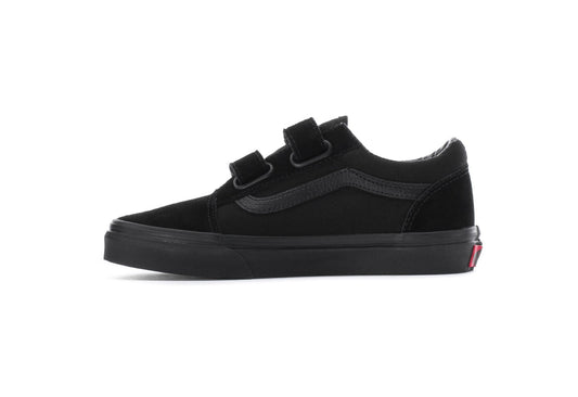 Vans Kids Old Skool V, Black/Black (Kids)