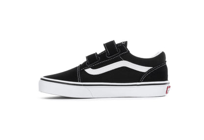 Vans Kids Old Skool V, Black/True White (Kids)