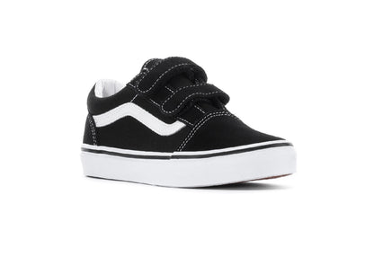 Vans Kids Old Skool V, Black/True White (Kids)