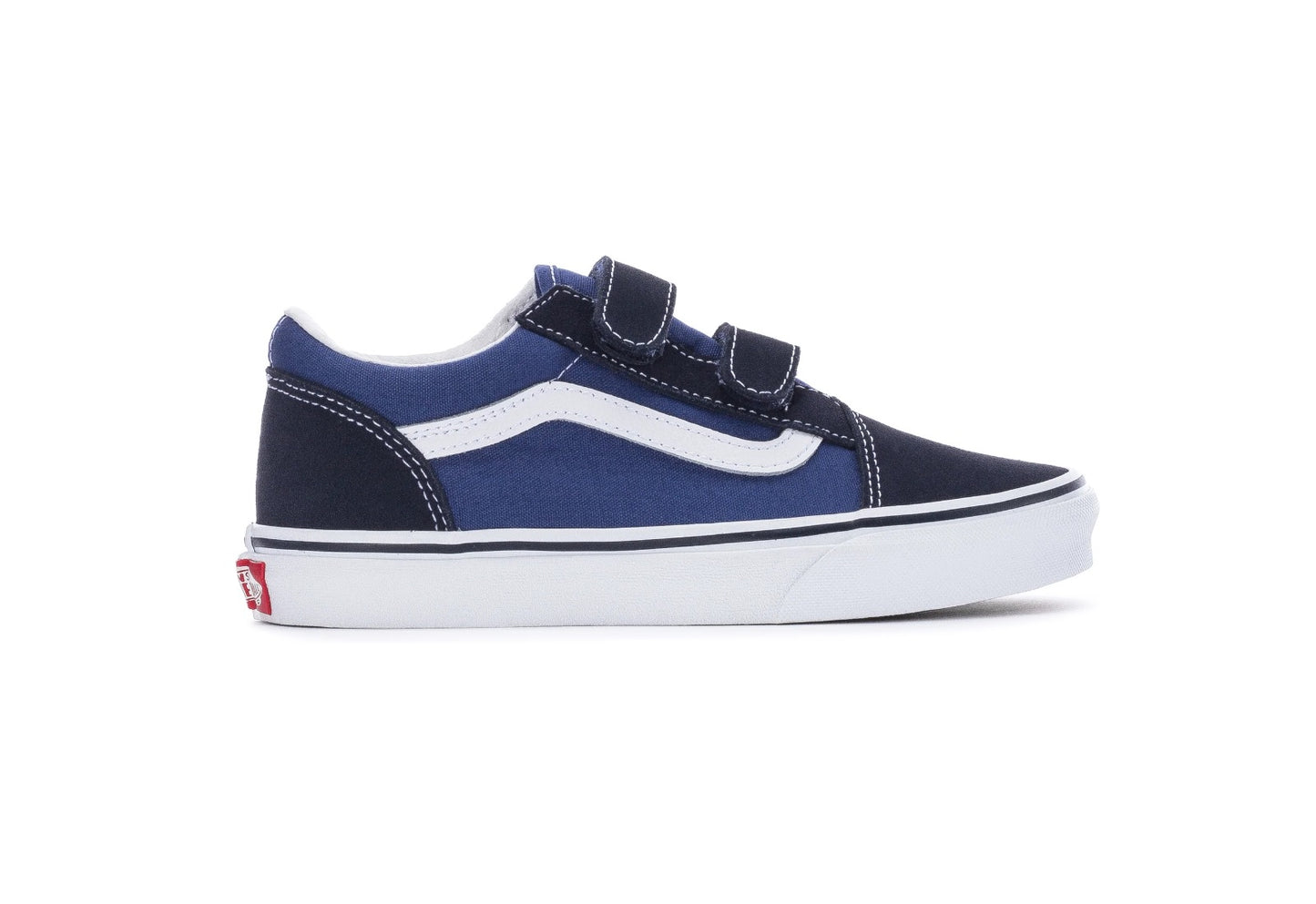 Vans Kids Old Skool V, Navy/True White (Kids)