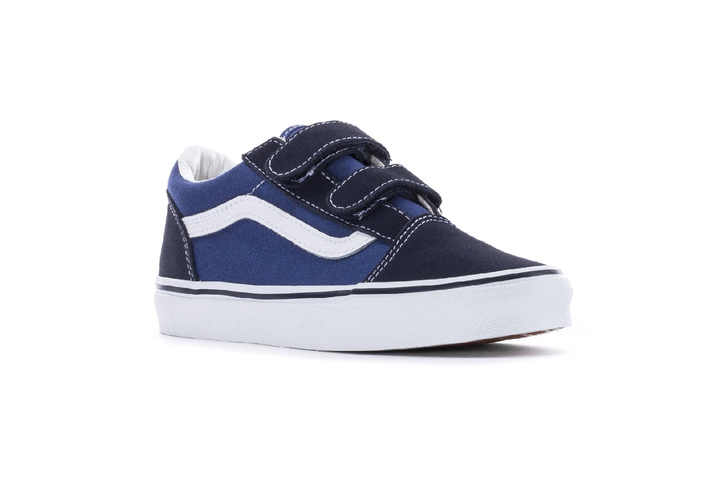 Vans Kids Old Skool V, Navy/True White (Kids)