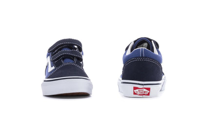 Vans Kids Old Skool V, Navy/True White (Kids)