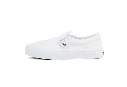 Vans Kids Classic Slip-On, True White (Kids)