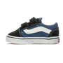 Vans Kids Old Skool V, Navy (Toddler)