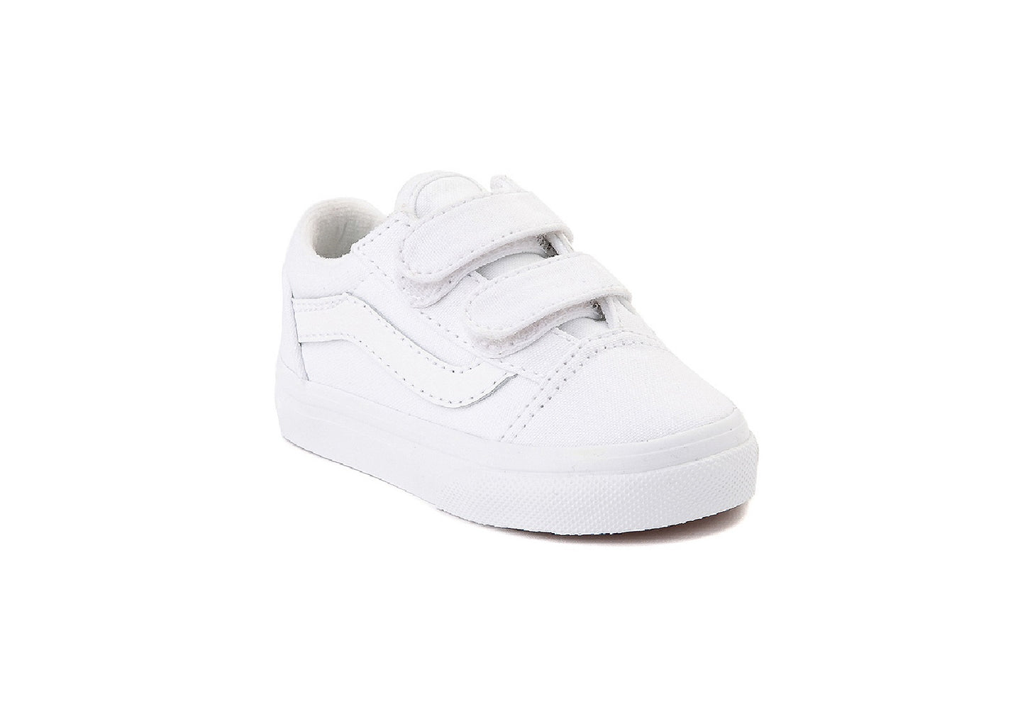 Vans Kids Old Skool V, True White/True White (Toddler)