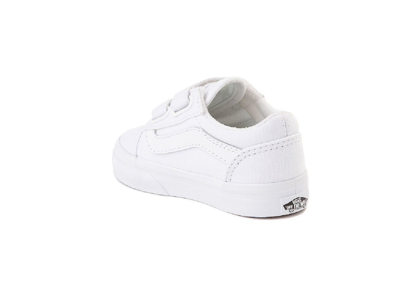 Vans Kids Old Skool V, True White/True White (Toddler)