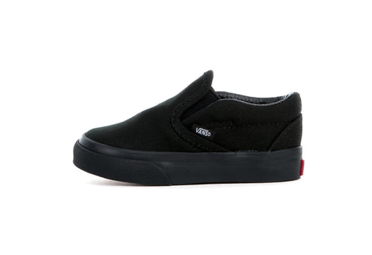 Vans Kids Classic Slip-On, Black/Black (Toddler)