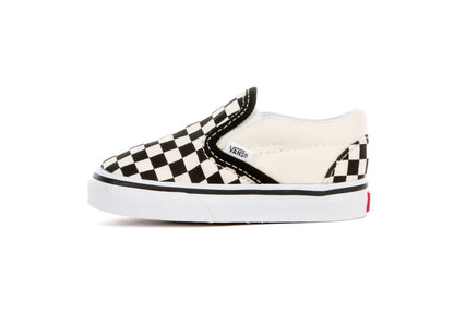 Vans Kids Classic Slip-On, Checkerboard Black/White (Toddler)