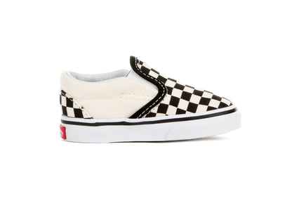 Vans Kids Classic Slip-On, Checkerboard Black/White (Toddler)