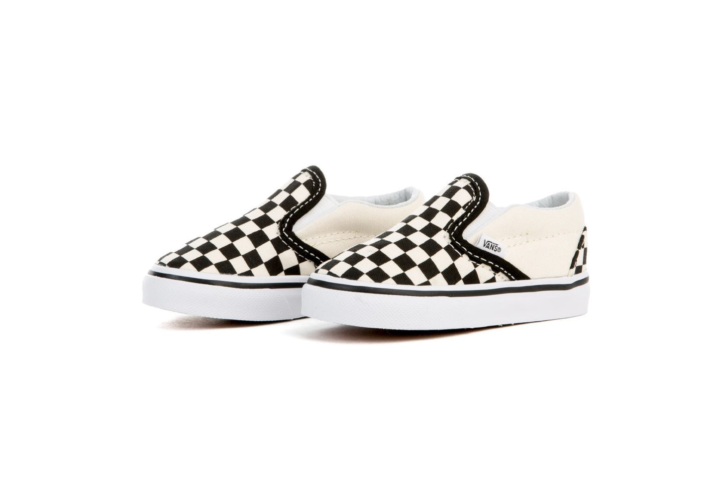 Vans Kids Classic Slip-On, Checkerboard Black/White (Toddler)