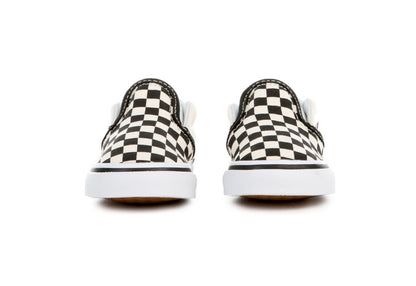 Vans Kids Classic Slip-On, Checkerboard Black/White (Toddler)