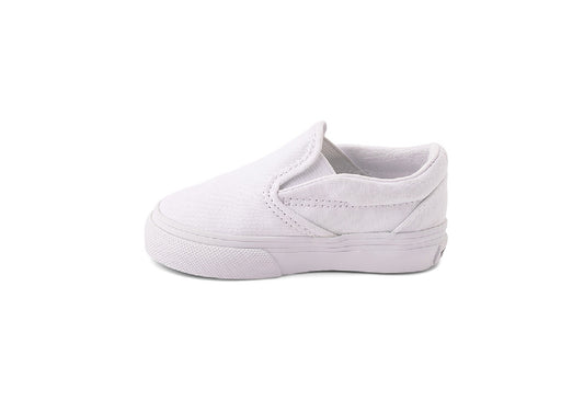 Vans Kids Classic Slip-On, True White (Toddler)