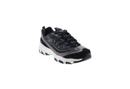 Skechers Women's D'Lites Vibrant Night, Black/Silver